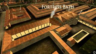 Animation of ancient Roman Fort in Caerleon Wales [upl. by Jehu539]