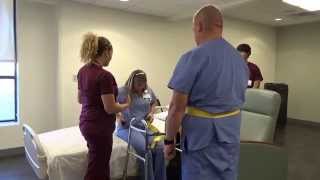 Physical Therapy Transfer Training  How To Transfer From Wheelchair To Bed [upl. by Elleinahc]