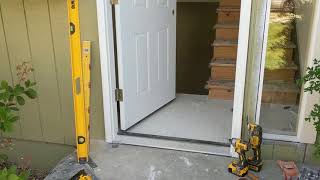 Jeld Wen Front Door Installation  Really crappy products and craftsmanship PART 1 [upl. by Etyak]