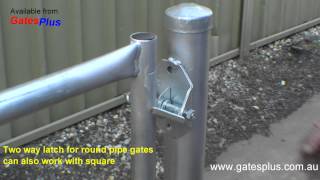 Gate Latch 2 way for round pipe and square [upl. by Waldemar]