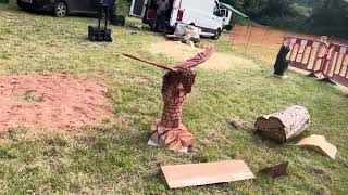 A fabulous range of wooden sculpture at Caerleon festival 2024 [upl. by Alvita]