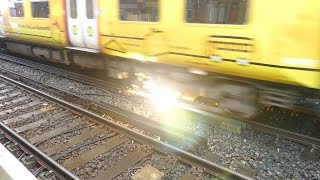 Merseyrail 507 009 making arcs at Birkdale station [upl. by Dacia720]