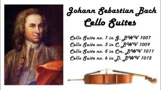 Johann Sebastian Bach  Cello suites in 432 Hz great for reading or studying [upl. by Leidba113]