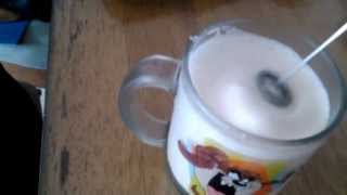 Aerolatte Review Frothing Cold Milk In Under 1 Minute [upl. by Yuhas]